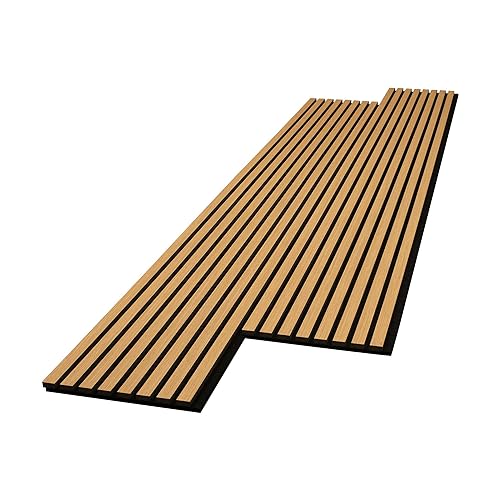 Panel Acústico de Madera American Pro Decor 12.5 pulgadas Ancho x 94.5 pulgadas Largo x 0.82 pulgadas Grosor (2 piezas) miniatura 4
