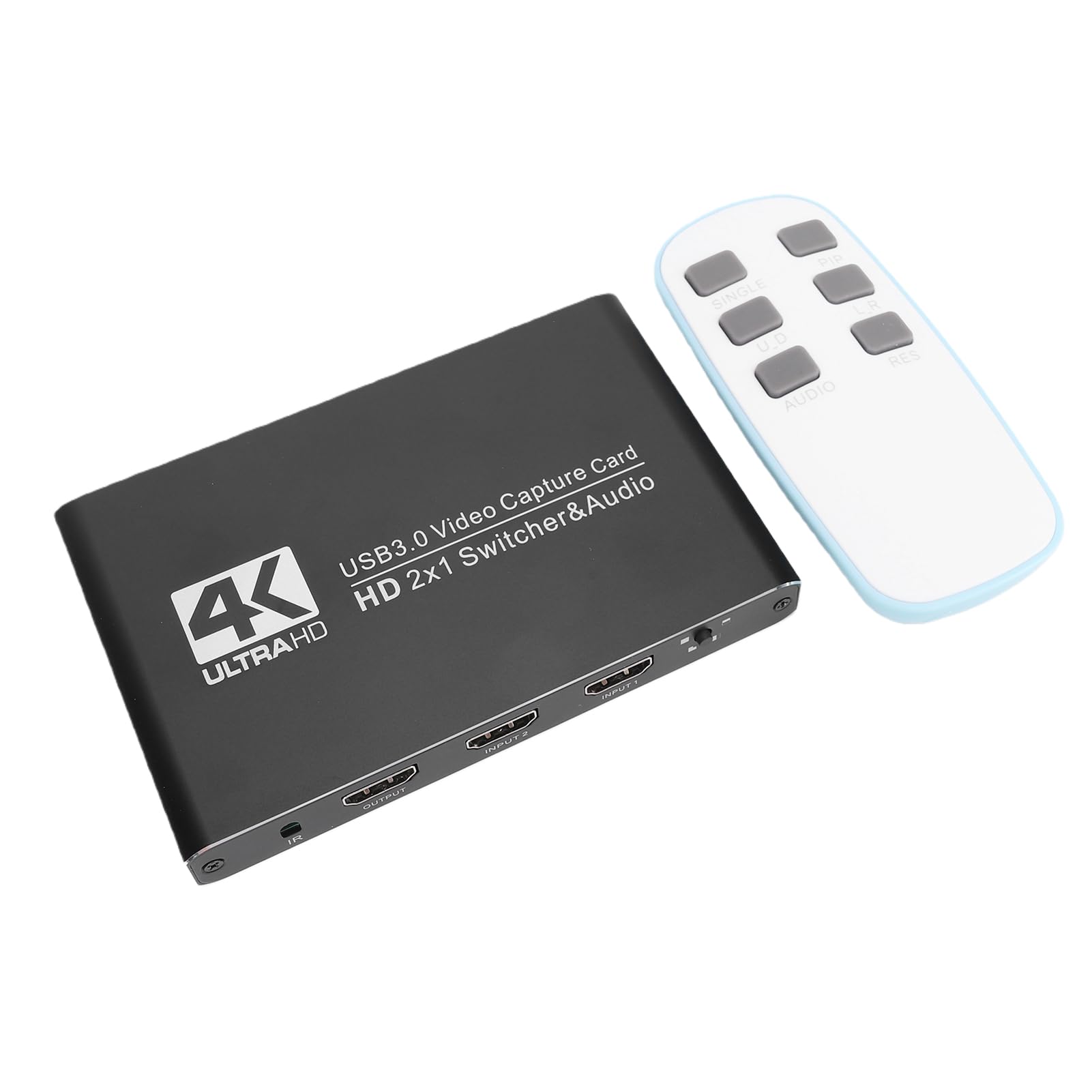 Gugxiom Karta Przechwytująca Wideo 4K 60 Hz z USB 3.0, Karta Przechwytująca Gry HDMI 1080P 240FPS, Strumieniowanie z Wejściem Liniowym Mikrofonu 3,5 Mm do Gier