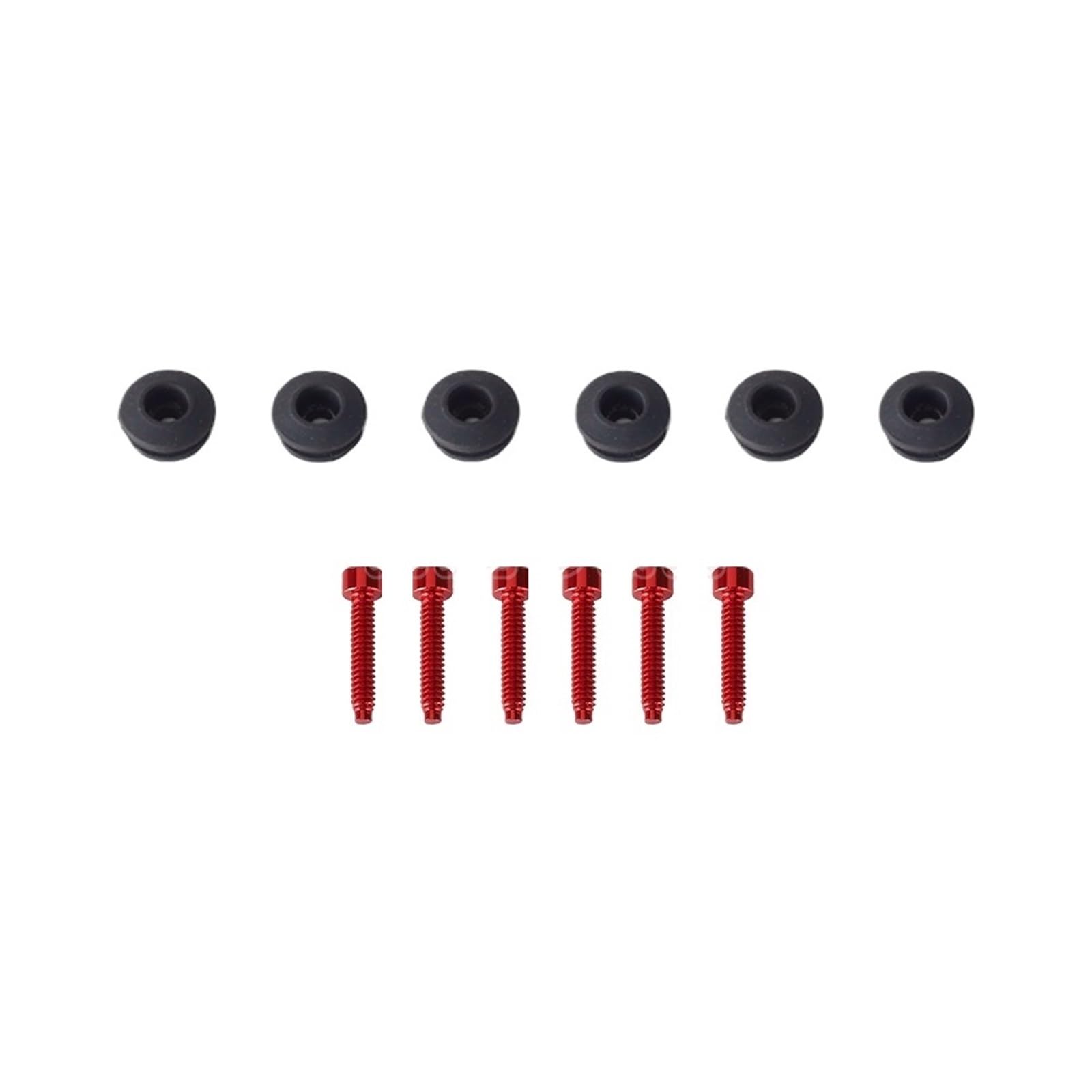 Motorcycle Rubber Grommets Kit Motorcycle Accesores Fairing Windshield Bolts Nuts Rubber Washer Screw(1set Red Kit)