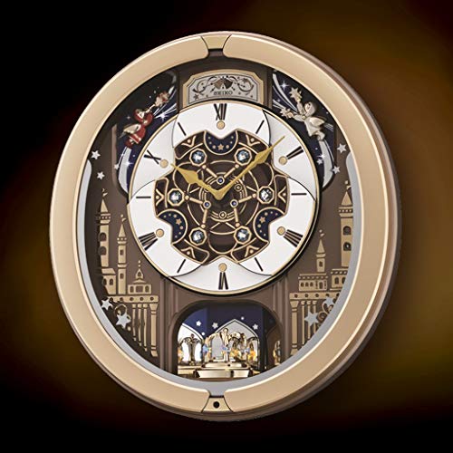 Seiko Melodies In Motion Wall Clock, Skyline And Starry Night #TOP6
