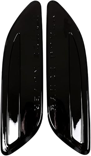 2 calcomanías de ABS plateadas para capó de salida de aire, salida de aire, compatible con Range Rover Velar 2017 2018 2019 accesorios de decoración