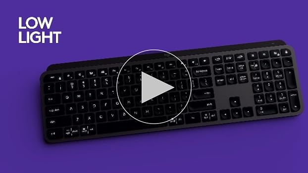 新品 Logitech MXKeys Wireless Illuminated Logitech MX Wireless Illuminated Performance Keyboard with