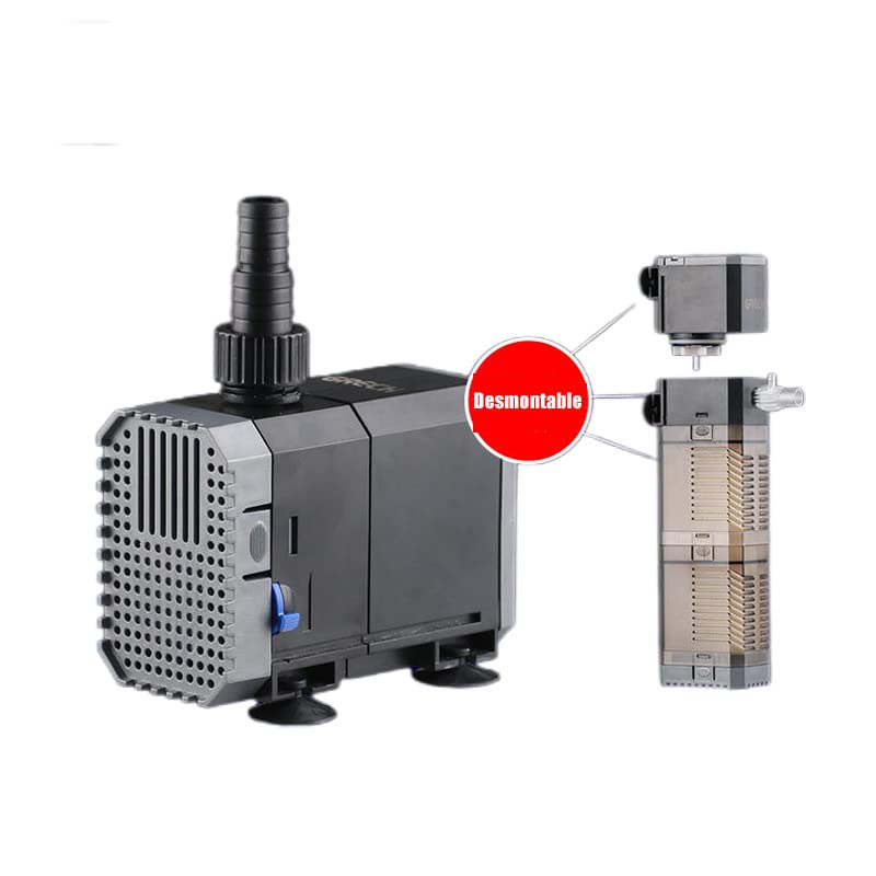 Filtro Silencioso Peceras Filtro De Acuario Interno 8W - Flujo 900L/H, Aire Ajustable, Silencioso, Para Peceras De Hasta 200L Flujo Aire Ajustable