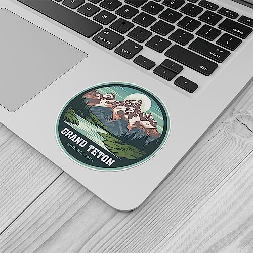 Image of Grand Teton National Park Sticker - Waterproof Outdoor Vinyl Decal, 3 Inch