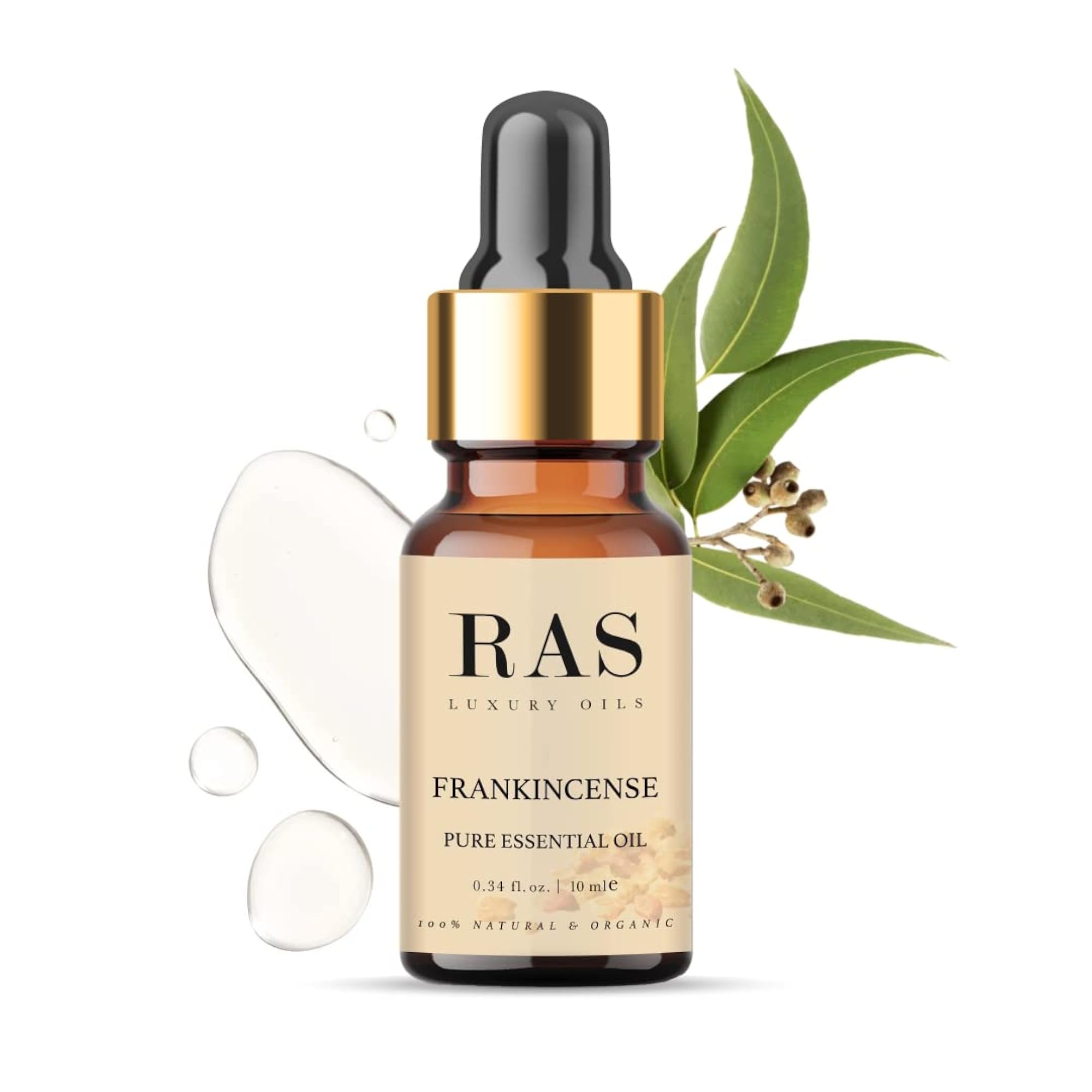 RAS Luxury Oils Pure Essential Oil Organic Therapeutic Grade