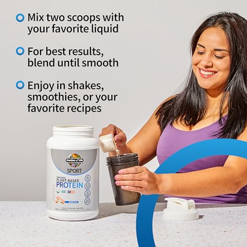 Image of Garden of Life Sport Organic Vegan Protein Powder, Vanilla Flavor, 30g Plant-Based Protein with Probiotics for Digestive Health, Immune Support and Muscle Recovery, 19 Servings