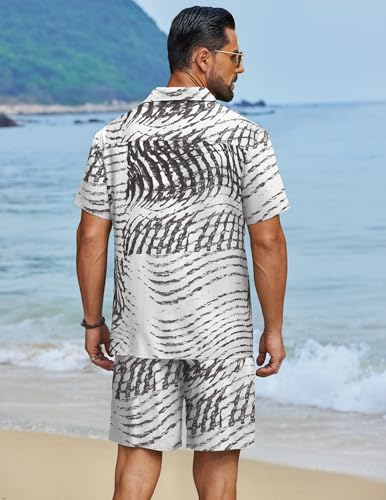Image of COOFANDY Men's Slim Fit Cotton Dress Shirt Wrinkle Free Polka Dots Button Down Collar Shirt