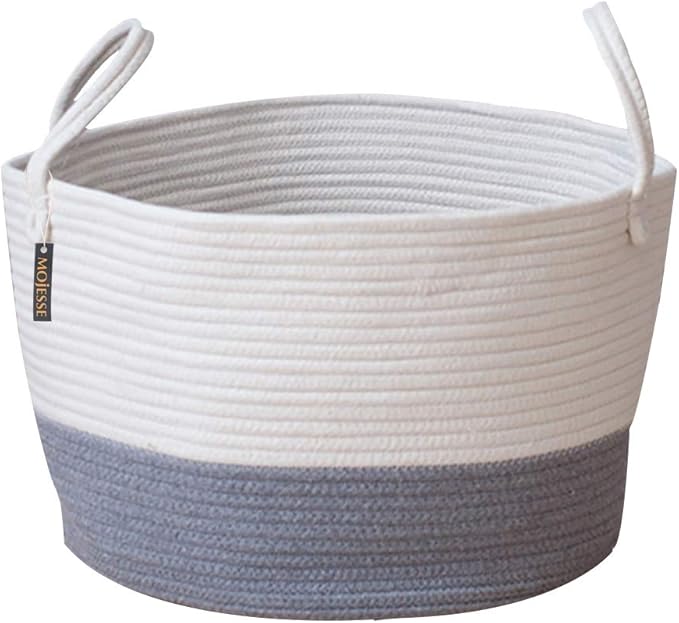 超激安 Mojesse編まれた収納バスケット収納袋家庭用品玩具収納バスケット服収納バッグ収納ボックス おしゃれ Www Grouproma Com