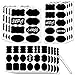 162 Premium Chalkboard Labels Bundle - Reusable Blackboard Storage Stickers with 3MM White Chalk Marker for Labeling Mason Jars, Pantry, Craft Rooms & Closets - Organize Your Home & Office