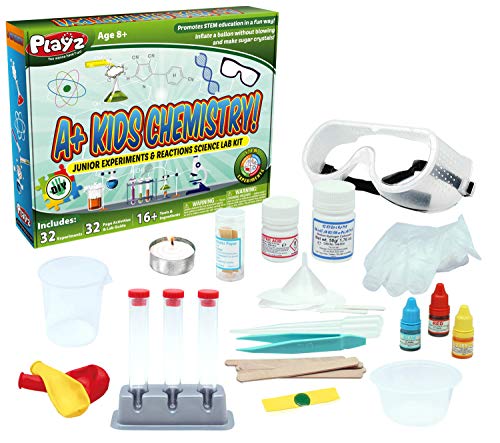 Playz Science Kits for Kids Age 8-12 with 900+ Science Experiments STEM Activities with Custom App and Exclusive Live 24/7 Support from an AI Scientist