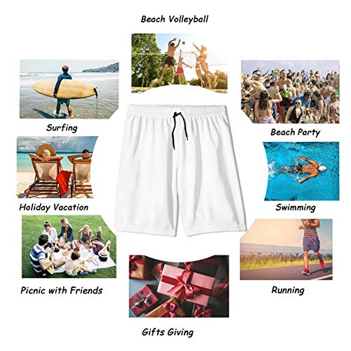 Mens Quick Dry Swim Trunks with Mesh Lining, Summer Surf Long Beach Pants Board Shorts Bathing Suits4