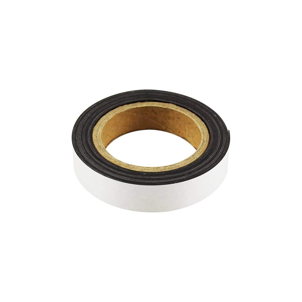 Flexibler Magnetstreifen Mit Standard - Selbstklebstoff Für Eine Vielzahl von Leichten Anwendungen - 25mm Breit - 5M Länge - Packung von 5