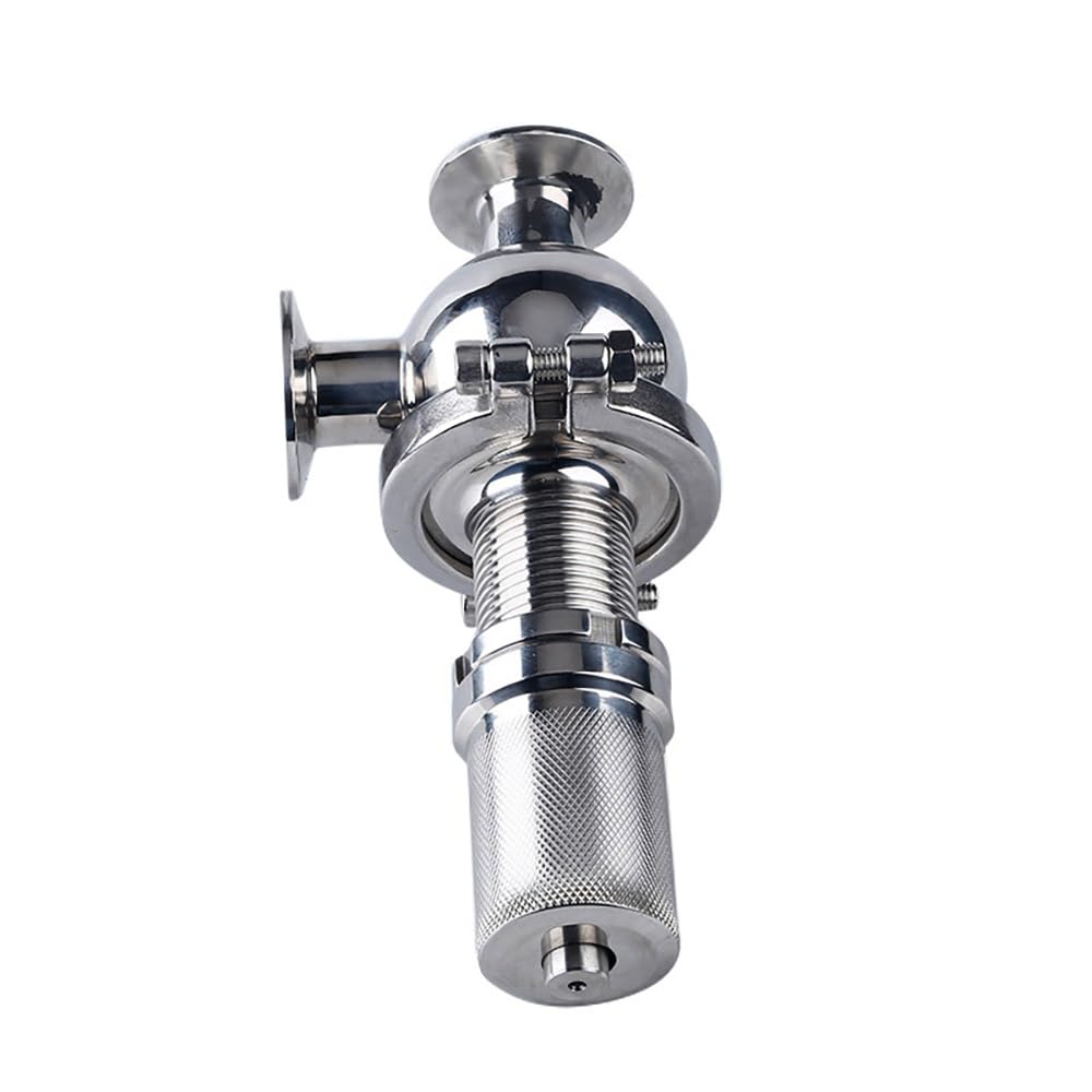 Valvola Di Sicurezza Regolabile A Tre Morsetti Sanitari 1"-2", Acciaio Inossidabile SS304/316L Con Guarnizione FKM, 0,1-4 Bar For Sistemi Industriali Igienici(SS304,1-1/4")