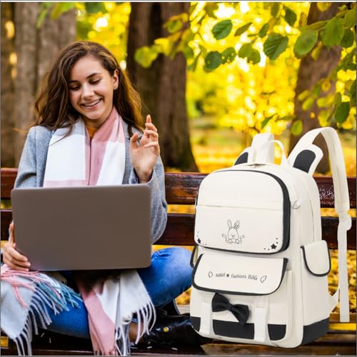 Image of Tinttot 30 Litre, Japanese Korean Style Capybara Niche College Students Light weight School bag Women's Travel Backpack
