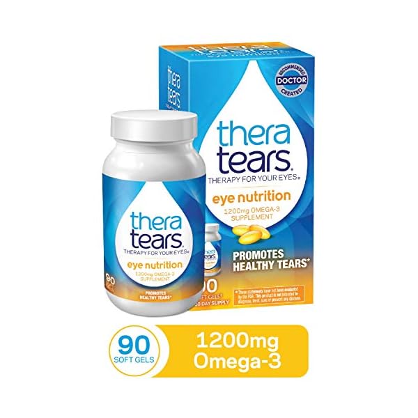 TheraTears Omega 3 Supplement, 1200mg, 90 ct (Pack of 1)