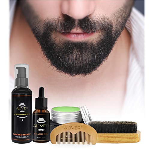Beard Care for Men & Beard Grooming Kit with Beard Balm, Beard Growth Oil, Beard Brush, Beard Conditioner Shampoo, Beard Comb, 100% Natural Gift Set for Men Dad Boyfriend - Image 5