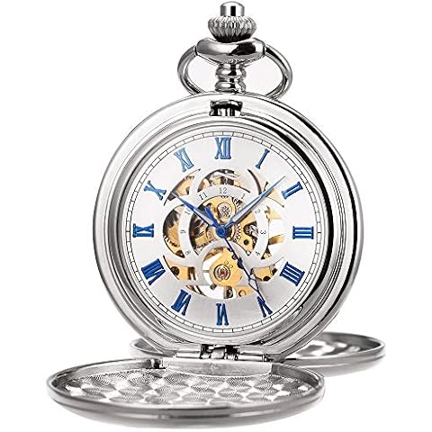 SIBOSUN Antique Engraved Roman Pocket Watch Cover