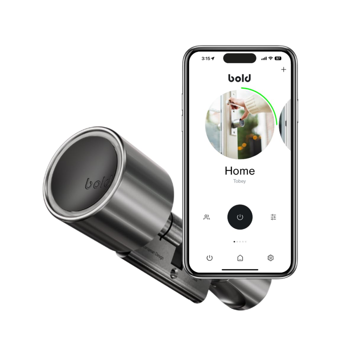 Bold – Elite Smart Lock Zylinder SX45 – Intelligentes Türschloss mit Bluetooth & WLAN