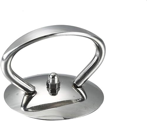 Pomo universal para tapa de olla, mango de repuesto de acero inoxidable para utensilios de cocina, perilla de agarre con tres tornillos de montaje