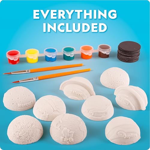 National Geographic Magnetic Solar System Painting Kit – 3D Magnet Making Kit, Paint 8 Planets & The Sun, Craft Kit with Paints, Brushes, Magnets & More, Kids Art Kit, DIY Magnets - Image 5