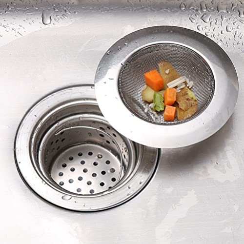Colador para fregadero de cocina de acero inoxidable miniatura 6