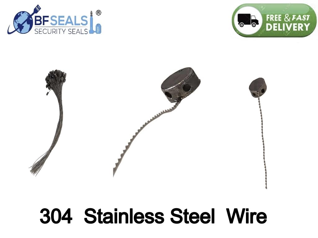 BFS Round Lead Security Seals, 100 Pcs - 3/8 inch (10mm) with 12