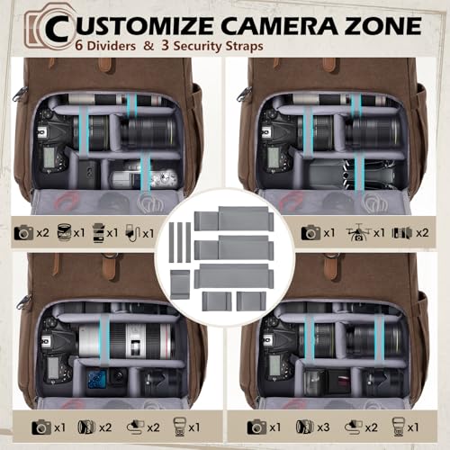 Mochila para cámara DSLR con compartimento para laptop 15.6" miniatura 3