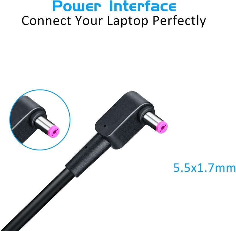 Image of 135W Laptop Charger Compatible with Acer Aspire 7 A715-71G A715-74G A717-72G A715-72G V5-591G N17C2 N17C2 A715-71 A715-72 A717-71G.