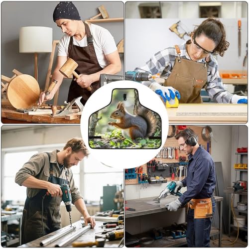 Delantal ajustable con múltiples bolsillos para hombre y mujer miniatura 6