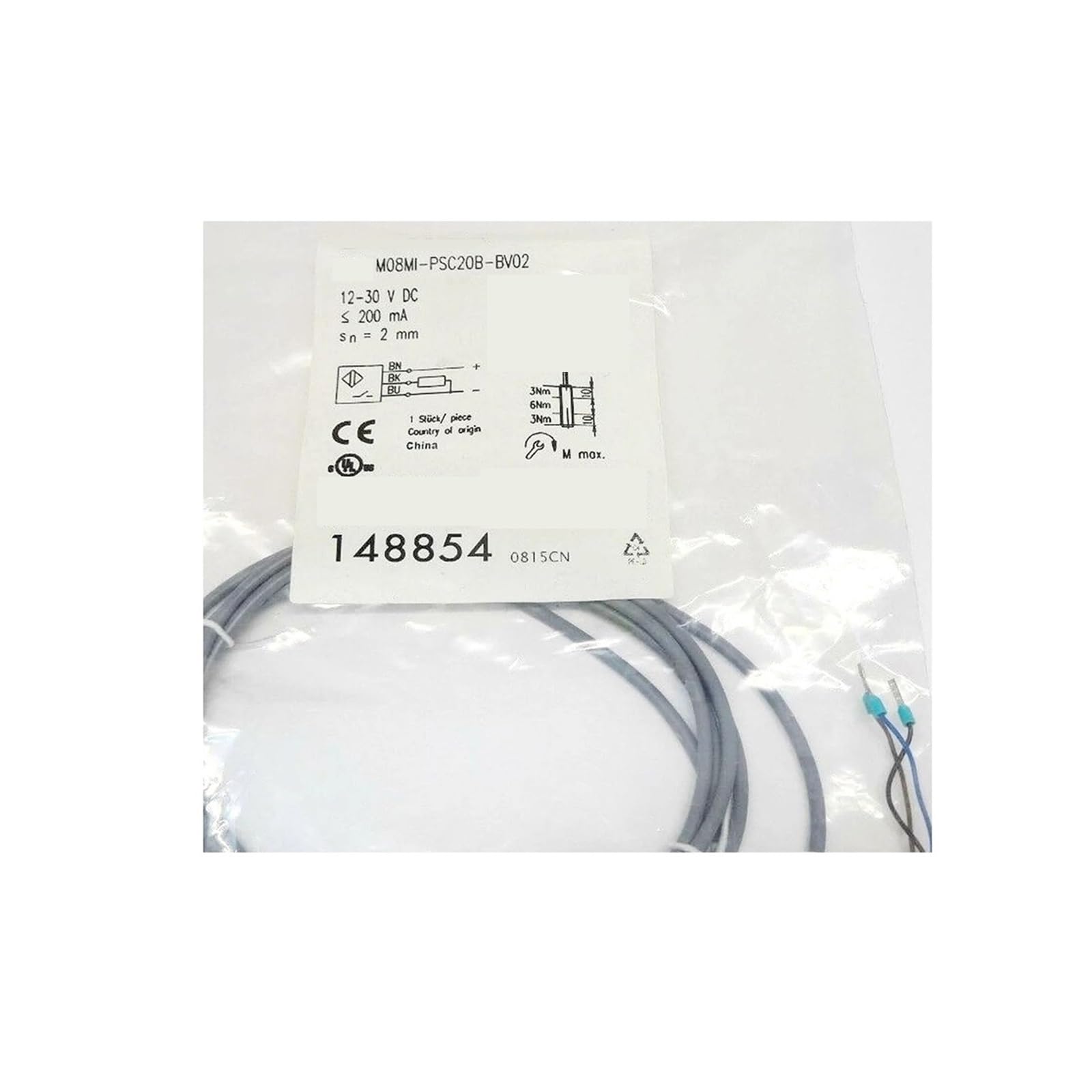 P0Z9J7F M08MI-PSC20B-BV02 M08MI-PSC20B-BV03 M08MI-PSC20B-BV05 proximity switch sensor