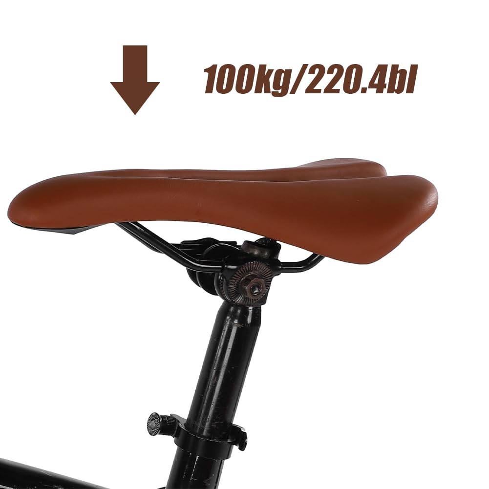 Housse de coussin de rechange universelle et étanche pour selle de vélo VTT de route - Accessoire de cyclisme spécialisé pour tous les vélos - Pour homme et femme (marron)