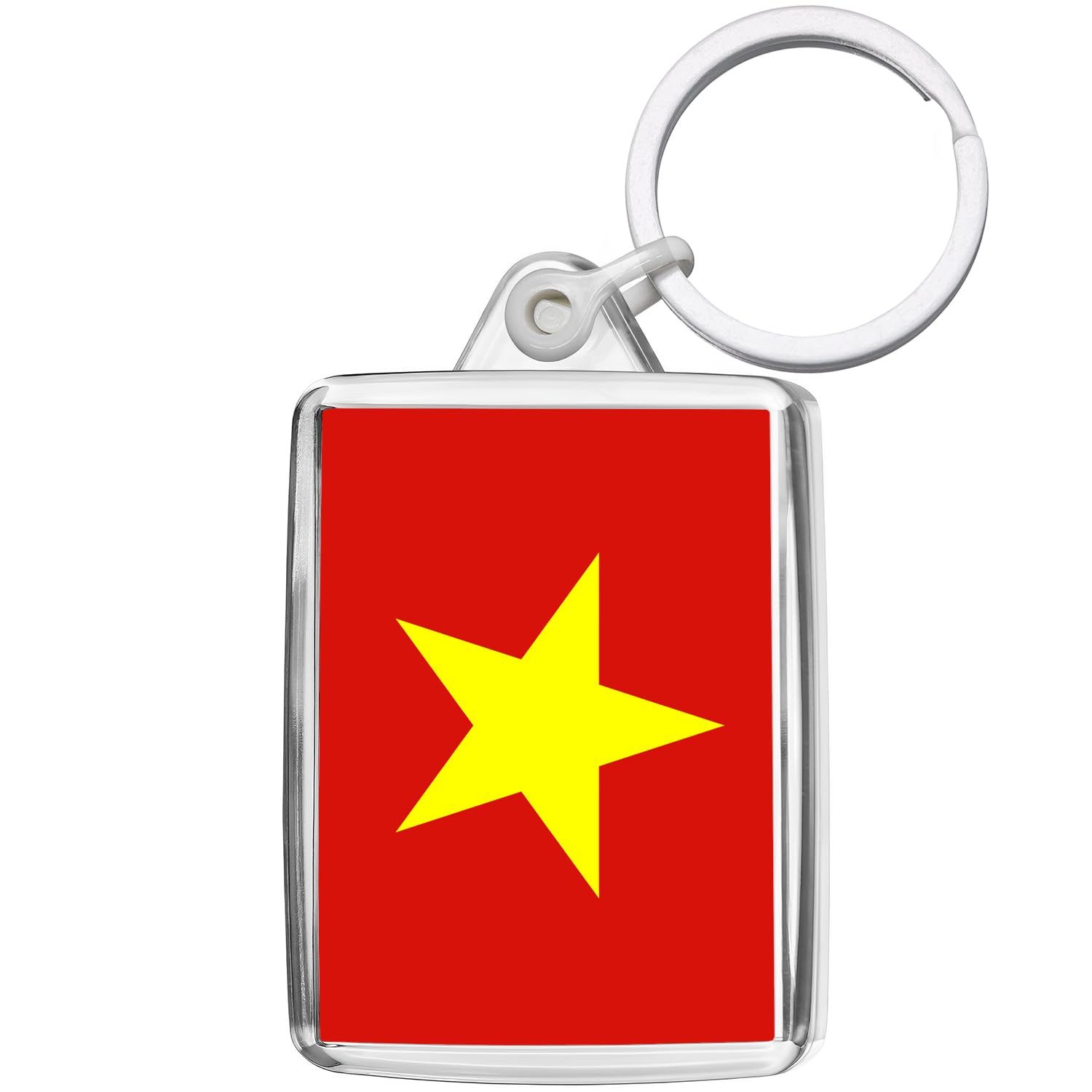 Pixly® Vietnam Flag Keyring Key Fob Country Keychain Keepsake Vietnamese Souvenir Gift