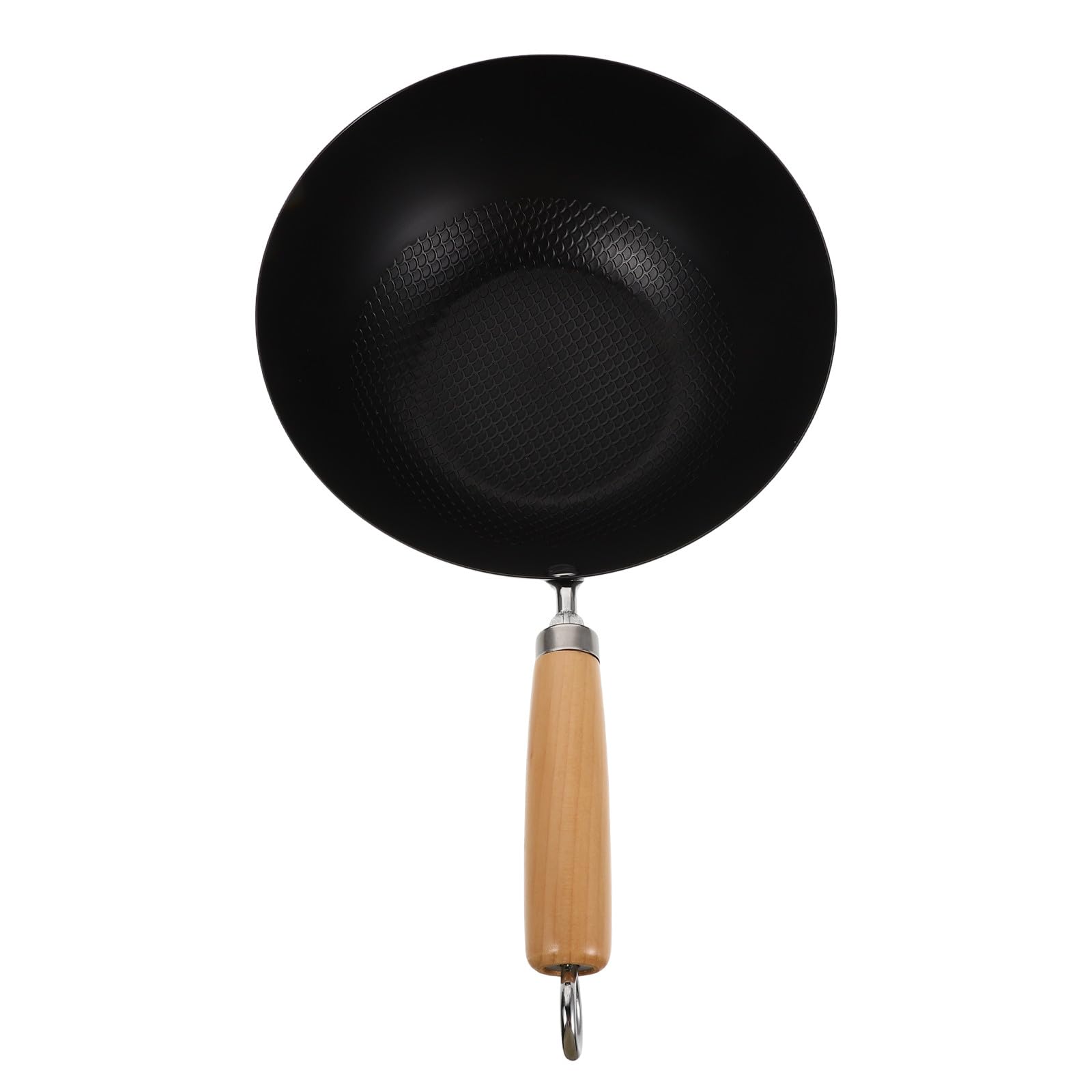 Piccola Padella Wok Giapponese in Ferro Battuto per Fornello a Gas