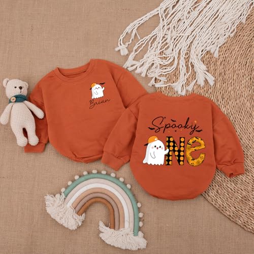 Personalized First Halloween Birthday Babies boys Romper, My First Halloween Baby boy Outfit, 1St Halloweens4