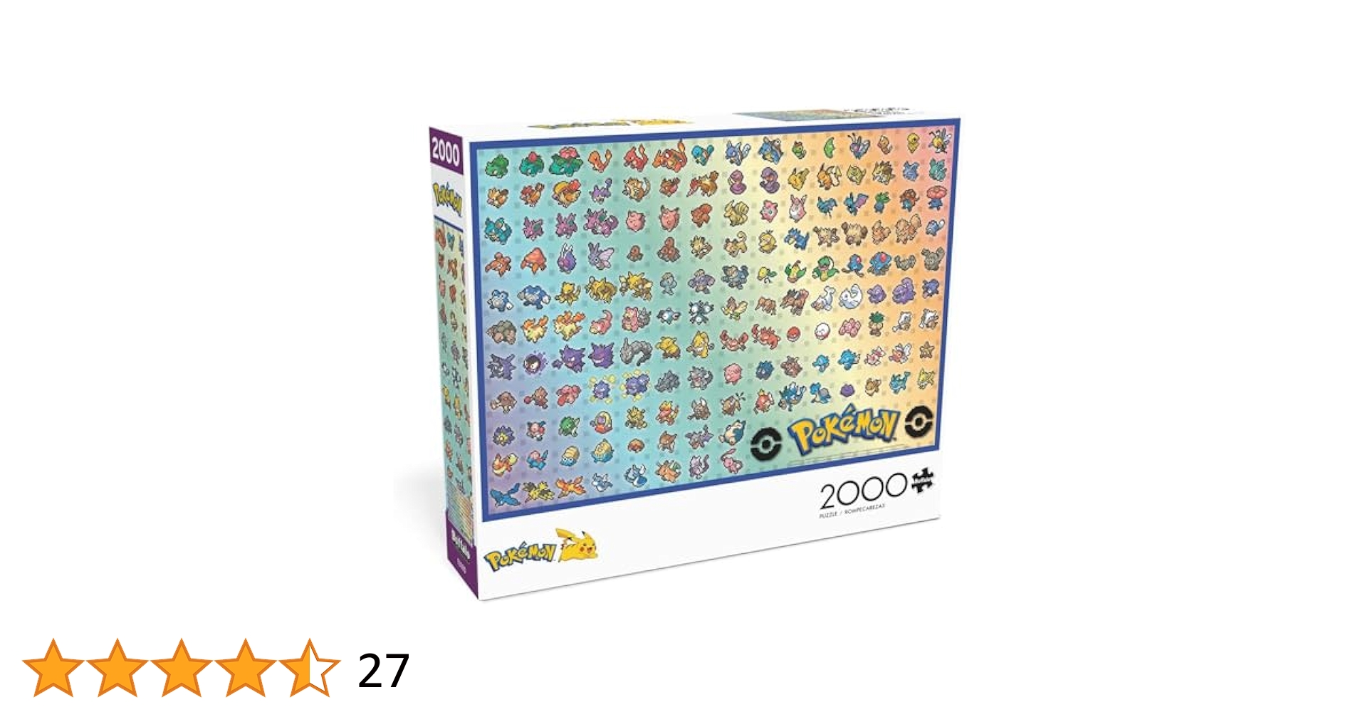 ポケモン　ジグソーパズル2000ピース Amazon | Buffalo Games - ポケモン - レトロなピクセルポケモン