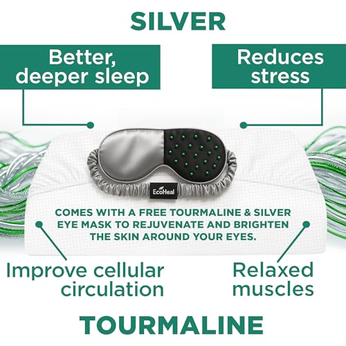 Luxury Tourmaline Grounding Sheets King 20% Silver Fiber, 76% Tourmaline Cotton, 4% Silk, SGS Quality Certified Grounded Well Bed Sheet - Conductive Earth Fitted Sheet for Better Sleep, White - Image 4