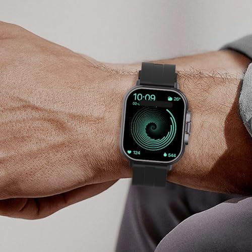 Yunir Smart Watch con Auricolari, Smartwatch HD da 2,01 Tracker di Salute e Fitness per Uomini e Donne (rispondi/effettua chiamate) Orologio Fitness per IOS per Android