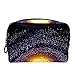 Produktbild TIZORAX Spiral Galaxy Milchstraße Make-up-Tasche Kulturbeutel für Frauen Hautpflege Kosmetik Handy Tasche Reißverschluss Handtasche