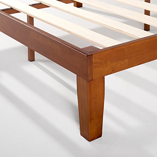 Mellow 12" Classic Solid Wood Platform Bed Frame with Wooden Slats
