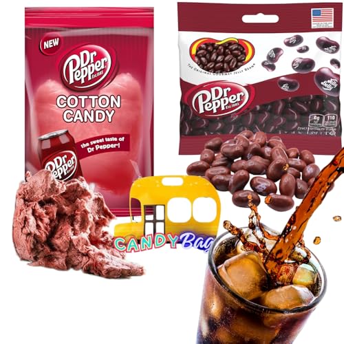 Dr. Pepper Cotton Candy & Jelly Beans - Soda Lover's - Comes With One Bus Resealable ZipBag