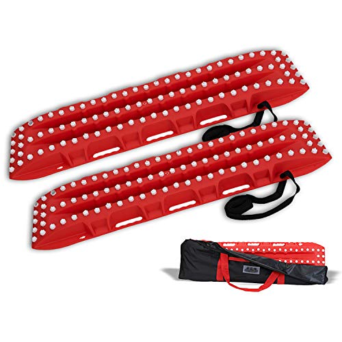 Offroading Gear MaxGrip Tire Traction Pads with Leash and Carrying Bag