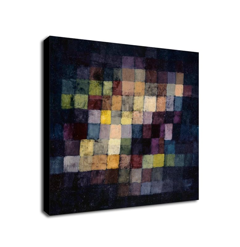 Old Sound by Paul Klee - Wrapped Framed Canvas Wall Art (16 x 16 inch / 41cm x 41 cm)