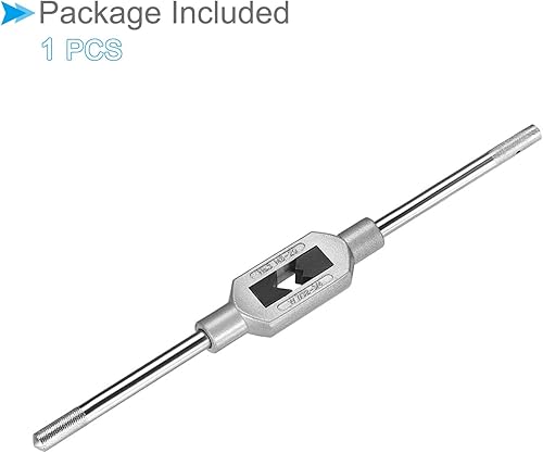 Miniatura 9 de Mango de llave de grifo, ajuste M4-M12 W532-12 tamaño de grifos, aleación de zinc y acero al carbono, herramienta de mano de roscado ajustable -
