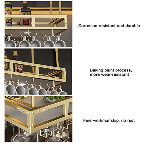 Casier à vin pour optimiser l'espace comptoir avec support de plafond réglable