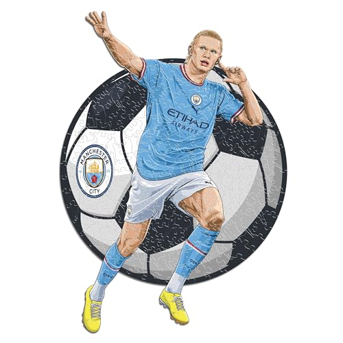 Iconic Puzzles - Manchester City, Erling Haaland, 100% eco-sustainable wooden puzzle with official license, size S, 150 pieces - Image 3