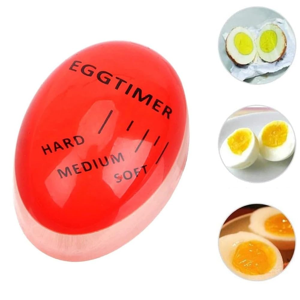BMZXCH Eieruhr 3-teilig - Farbwechsel Egg Timer Für Weich, Mittel & Hart Gekochte Eier
