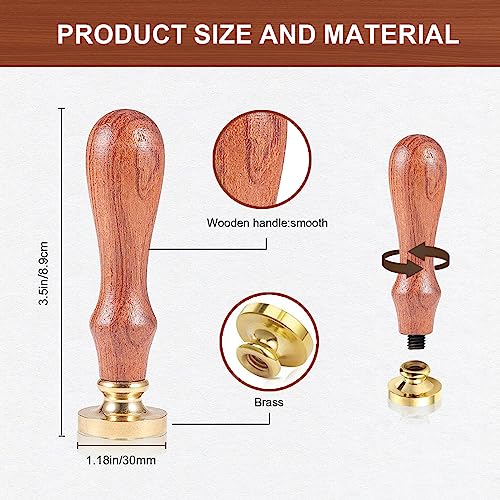 MAYJOYDIY Dragonfly Wax Seal Stamp 30mm Vine Dragonfly Animals Wax Seal Stamp Kit Removable Brass Material Head for Letter Cards Invitations Gift Wrapping Decoration - Image 2