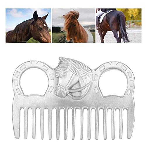 Horse Grooming Brushes, Horse Brush, Horse Hair Brush, Mane And Tail Brush, Portable Horse Mane and Tail Comb, Metal Polishing Horse Comb for Horse Grooming Comb With Metal Tail - Image 5