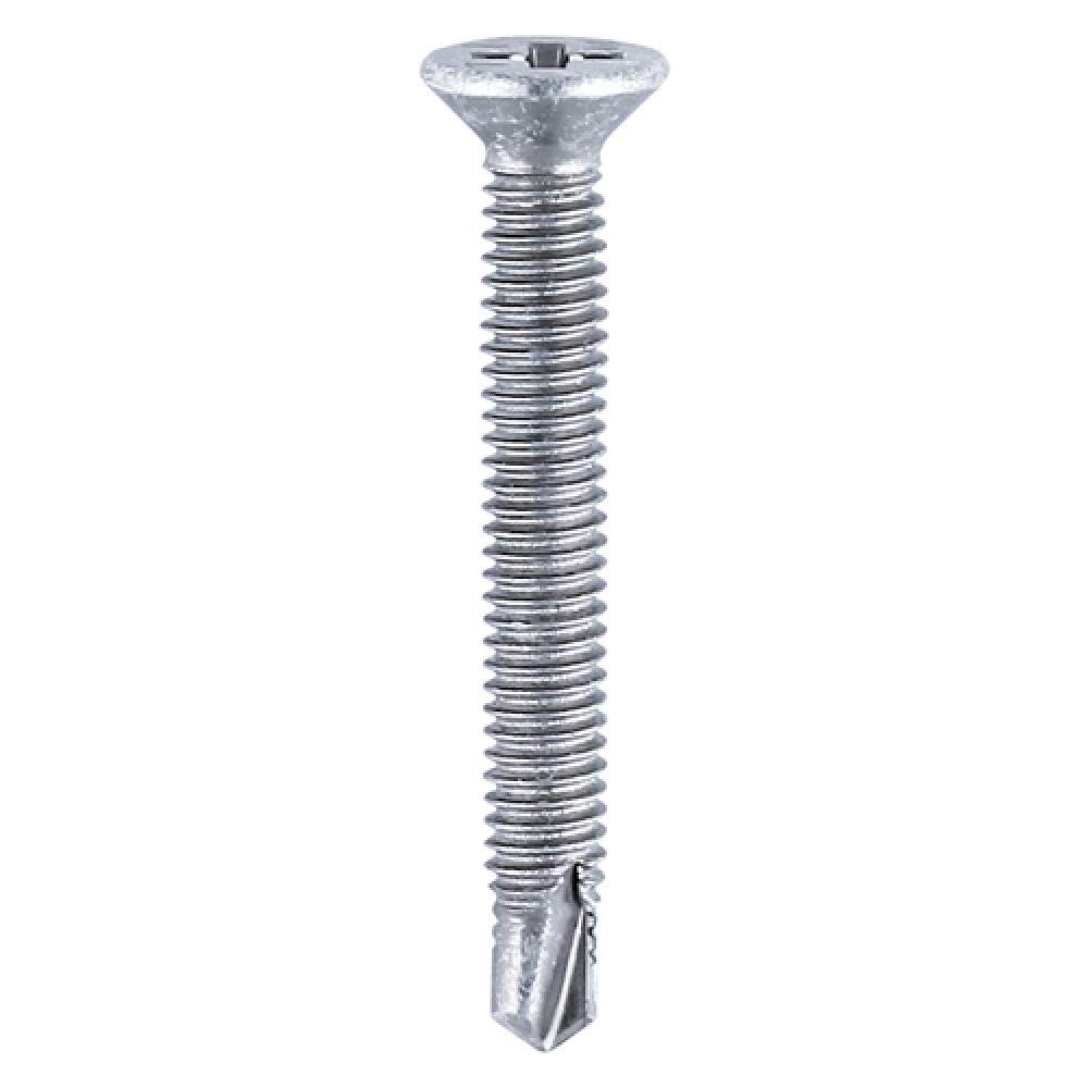 Timco 153Z Window Fabrication Screws - Countersunk - Ph - Metric Thread - Self-Drilling Point - Zinc M4 X 25