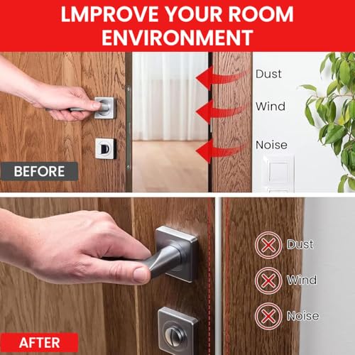 Image of HASTHIP Silicone Door Seal Strip, Self Adhesive 19.69ft White